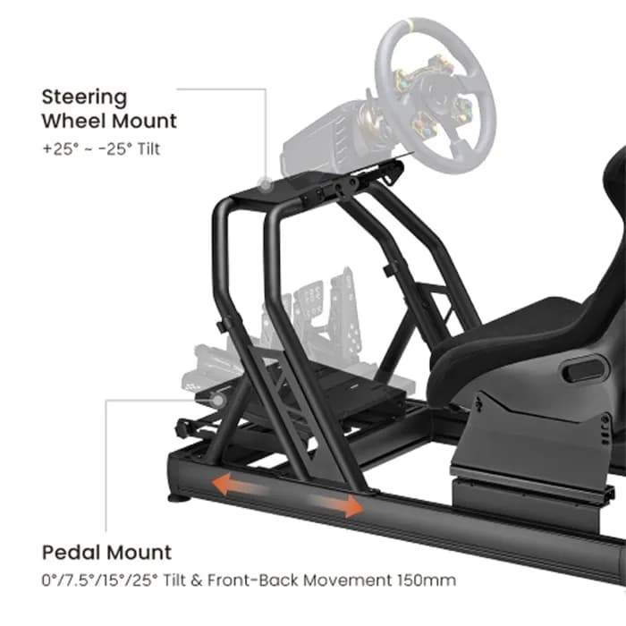 Pc Driveing Rig Aluminum Gaming Racing Sim Simulator Cockpit Driving Rig For Pc Ps4 Ps5 ...